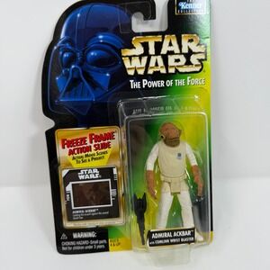 Kenner Star Wars Power of the Force Admiral Ackbar Freeze Frame Figure 1997